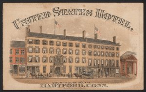 Hotel Trade Card (värillinen kaiverrus) tekijältä American School