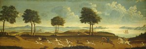 Metsästyspaikka ja satama, 1700-luku tekijältä American School