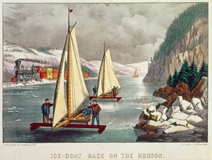Jäävenekilpailu Hudsonissa tekijältä American School