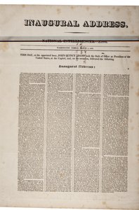John Quincy Adamsin avajaispuhe 4. maaliskuuta 1825 (katso myös GLC 696060) tekijältä American School