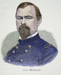 Irvin McDowell (1818-85) (värillinen kaiverrus) tekijältä American School