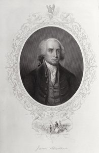 James Madison, Charles Mackayn teoksesta "The History of the United States", osa I, kaiverrettu C. Cookin toimesta. tekijältä American School