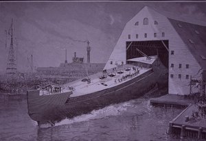 USS Maine laukaistiin kahdeksan vuotta ennen kuin se upposi tekijältä American School