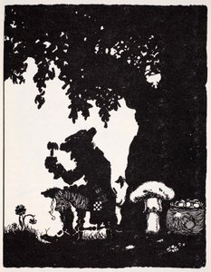 Leprechaun, Thomas Keightleyn (1789-1872) Maailman oppaasta tonttuihin, keijuihin, haltioihin ja muihin pieniin ihmisiin Julkaistu 1880, (BW Engraving) tekijältä American School