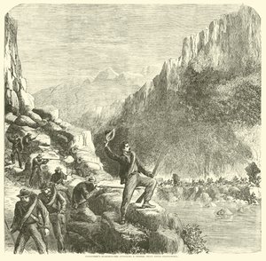 Longstreetsin ampujat hyökkäsivät liittovaltion junaan Chattanoogan yläpuolella lokakuussa 1863 tekijältä American School