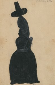 Lucy Knox, n. 1790 (muste kortilla posliinivalkoinen) tekijältä American School