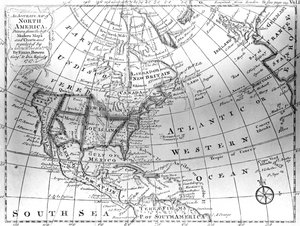 Pohjois-Amerikan kartta, 1747