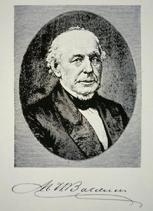 Matthias William Baldwin (1795-1866), Baldwin Locomotive Worksin perustaja vuonna 1831 (litho) tekijältä American School