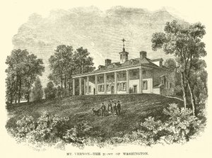 Mount Vernon, Washingtonin koti (kaiverrus) tekijältä American School