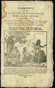 Vuonna 1832 julkaistu kertomus rouva Jane Lewisin vankeudesta ja huolenpidon paosta tekijältä American School