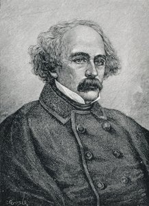 Nathaniel Hawthorne (1804-1864) yhdysvaltalainen kirjailija tekijältä American School