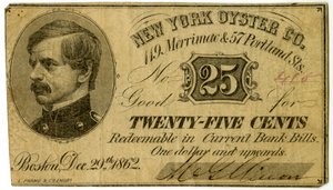 New York Oyster Co., 119 Merrimac & 57 Portland St., 1862 tekijältä American School