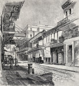 Old St. Louis Hotel, myöhemmin The State House, New Orleans, The Century Illustrated Monthly Magazine, toukokuusta lokakuuhun 1883 tekijältä American School