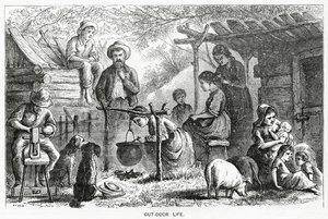 Out-door Life, havainnollistava tarina, A Community of Outcasts, Appletons Journal, 23. maaliskuuta 1872 tekijältä American School