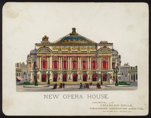 Palais Garnier -oopperatalo, Pariisi, Ranska (chromolitho) tekijältä American School