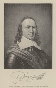 Peter Stuyvesant, Uuden-Netherlandin pääjohtaja (litografia) tekijältä American School