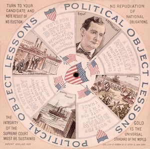 Political Object Lessons, Yhdysvaltain presidentinvaalikampanjan juliste William McKinleylle (1843-1901) n. 1897