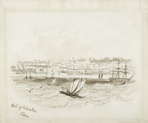Port of Galveston, Texas, 1800-luvun loppu (muste kudospaperille) tekijältä American School