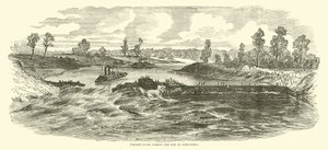 Porterilaivasto ohitti padon Aleksandriassa toukokuussa 1864 tekijältä American School