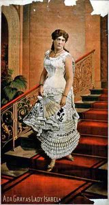 Ada Grayn muotokuva Lady Isabelina (väri litho) tekijältä American School