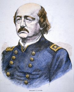 Benjamin F. Butlerin muotokuva (väri litho) tekijältä American School