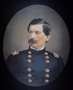 Kenraali George B. McClellanin muotokuva (värilitho) tekijältä American School