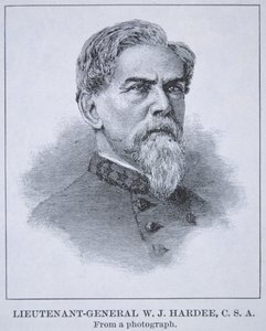 Kenraaliluutnantti W.J. Hardeen (1815-73) muotokuva (litho) tekijältä American School