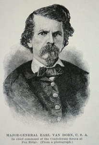 Kenraalimajuri Earl Van Dornin muotokuva (litho) tekijältä American School