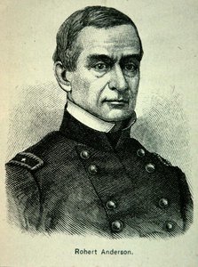 Majuri Robert Andersonin (1805-71) muotokuva (litho) tekijältä American School