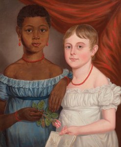 Kahden tytön muotokuva, 1800-luvun alku (öljy kankaalle) tekijältä American School