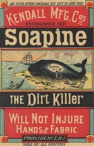 Mainosjuliste Kendall Mfg. Cos Soapine, n. 1890