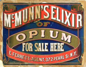 McMunns Elixir of Opium -juliste