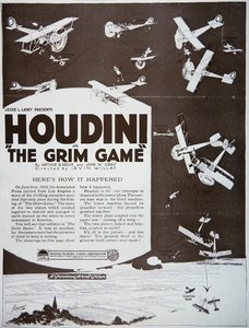 The Grim Game -juliste mainostaa Houdinin pääosassa tekijältä American School