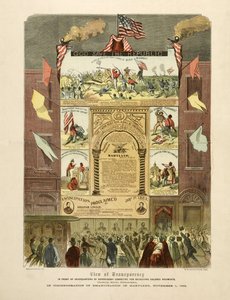 Juliste "Emancipation in Maryland, 1. marraskuuta tekijältä American School