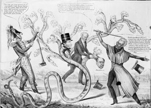 Presidentti Andrew Jackson (1767-1845) surmasi Hydran tekijältä American School