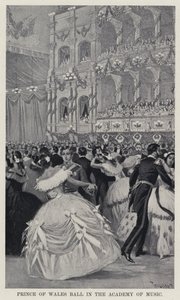 Prince of Wales Ball Musiikkiakatemiassa (litho) tekijältä American School