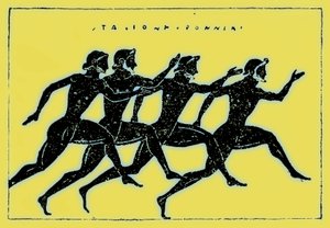 Race, Victor Duruyn kuvitus Kreikan historiasta, julkaistu 1890 (digitaalisesti paranneltu kuva) tekijältä American School