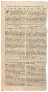 Päätöslauselmat, jotka painavat NYS:n perustuslain muutosehdotusta, lokakuu 1788 tekijältä American School