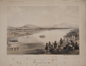 Rio Colorado - lähellä Mojave Villages -näkymää nro. 1 vasemmalta rannalta katsoen W. N. W tekijältä American School