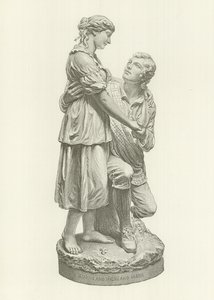 Robert Burns ja Highland Mary (kaiverrus) tekijältä American School