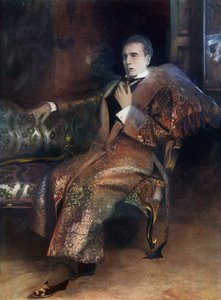 Sherlock Holmes, kohtaus William Giletten teoksesta 