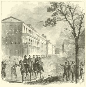 Shermansin armeija saapui Columbiaan, Etelä-Carolinaan helmikuussa 1865 tekijältä American School