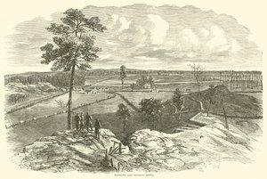 Shermanin armeija saapumassa Resacaan toukokuussa 1864 tekijältä American School