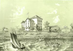 Soldiers Home, Chicago Illustrated, James W. Sheahanin kirjalliset kuvaukset, julkaisija Jevne & Almini, Chicago, 1866-67 tekijältä American School