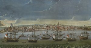 New Yorkin kaupungin kaakkoisprospekti, n. 1756-7 tekijältä American School