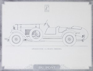 Speedster - LeMans Model, DuPont Motor Cars, 1921 tekijältä American School