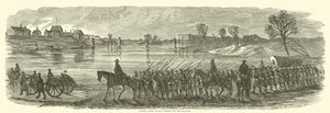 Sumners Grand Division ylittää Rappahannockin joulukuussa 1862 tekijältä American School