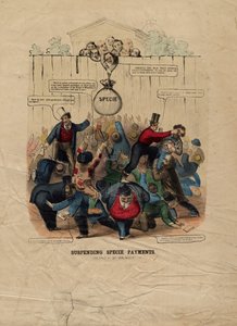 Suspending specie payments, julkaistu Philadelphiassa, c. 1857 tekijältä American School