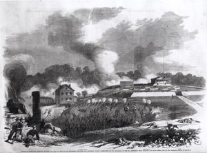 Lexingtonin taistelu, Missouri, 17.-20. syyskuuta 1861, julkaisusta "Frank Leslie