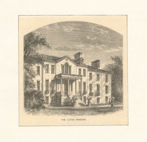 Caton Mansion, n.1870 (kaiverrus) tekijältä American School